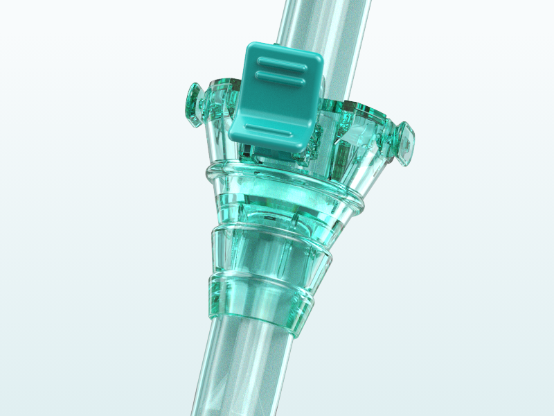 Abdominal wall fixation device designed to adjust the depth of the cannula.